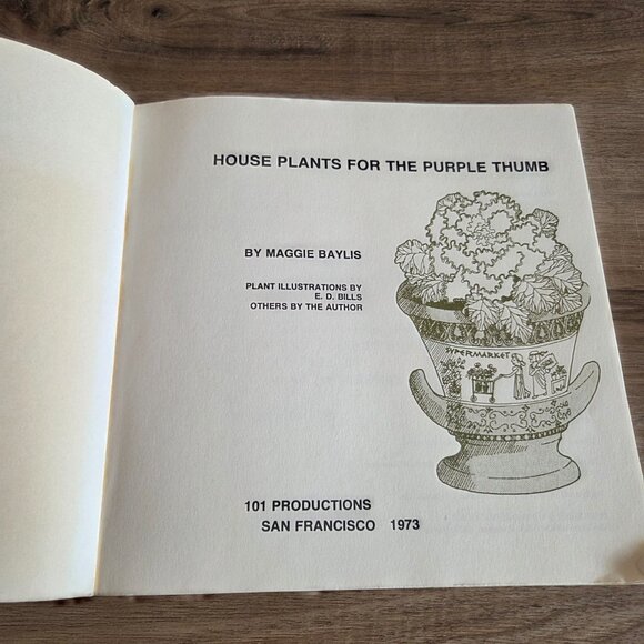 House Plants  for the Purple Thumb by Maggie Baylis book,1973 - Picture 4 of 10